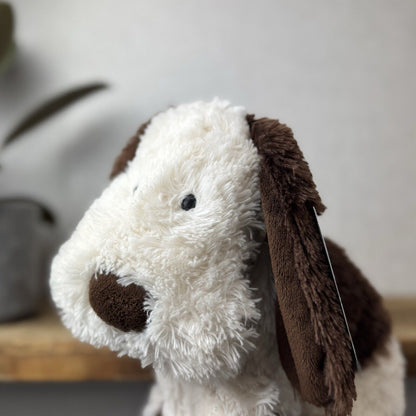 Jellycat Medium Truffles Dog - Cream/Brown Floppy Dog Pillow Beanie Retired 14”