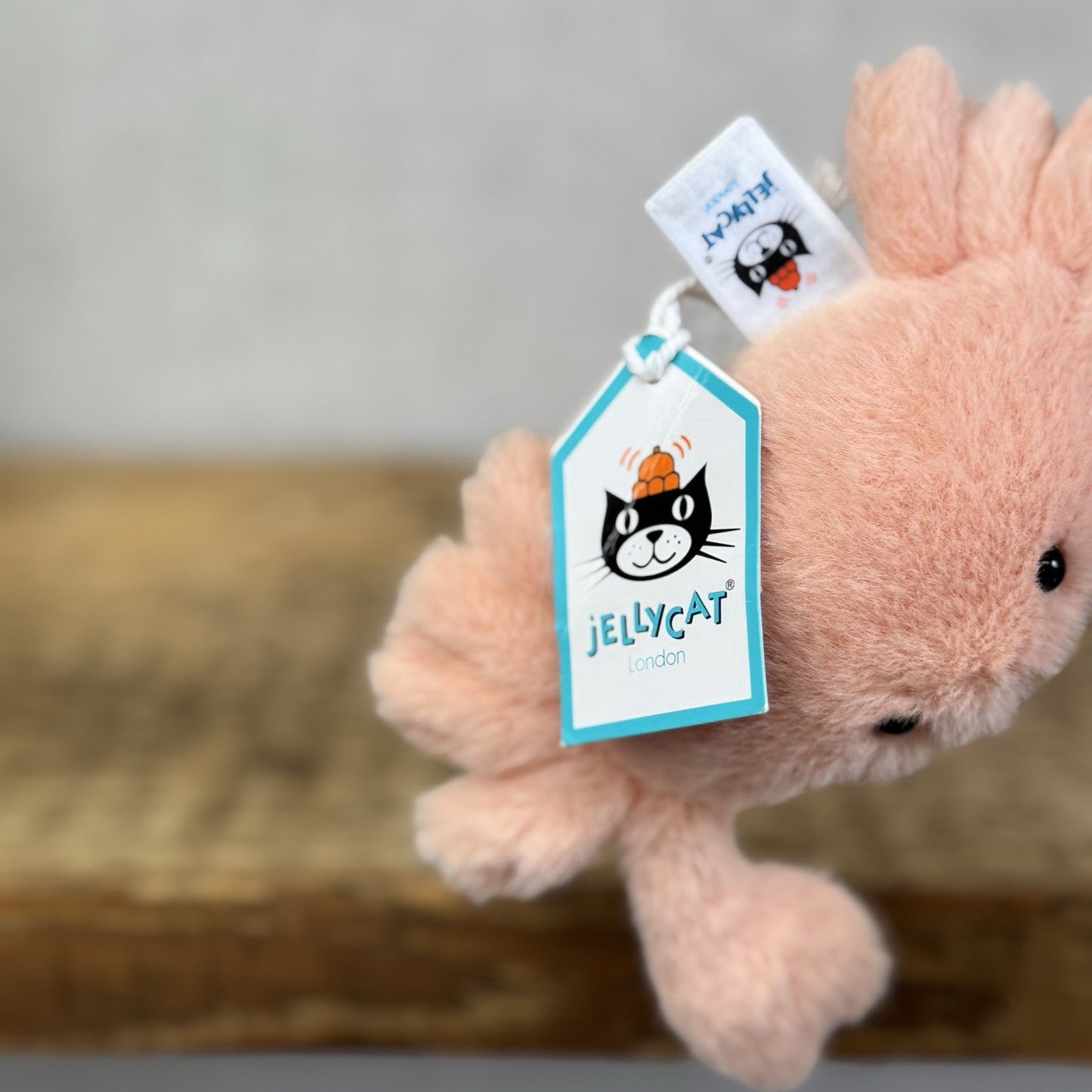 Jellycat Tiny Fluffy Crab - Mini Peach/Pink Crab Soft Toy New With Tags 4"