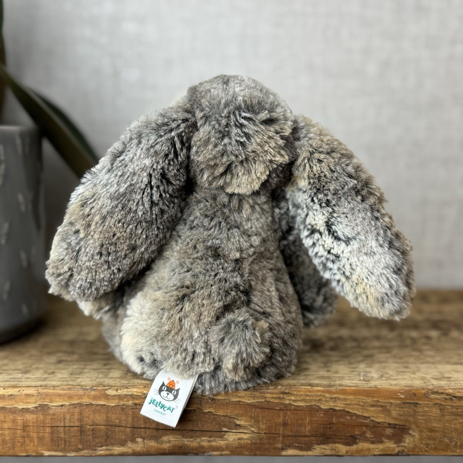 Jellycat Small Cottontail Bunny - Woodland Bunny - Brown Grey Bunny Small 8”