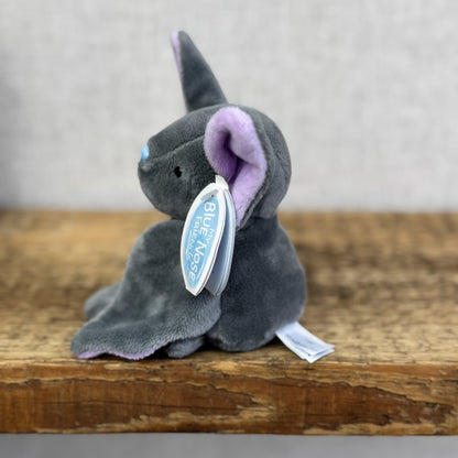 Blue Nose Friends Flit The Bat - Tagged Mini Bat Beanie Plush Halloween Purple