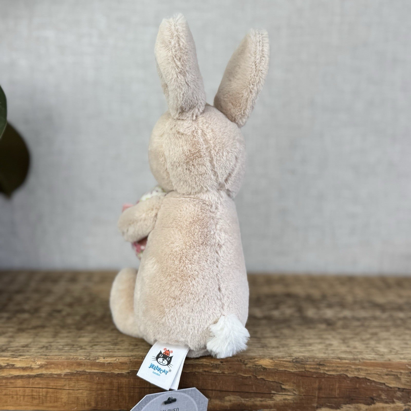 Jellycat Bonnie Bunny with Egg Small Rabbit Plush Toy Beanie Easter Pink 8”