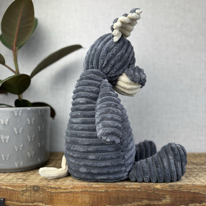 Jellycat Cordy Roy Gray/Grey Puppy Dog - French Bulldog Plush Corduroy 16"