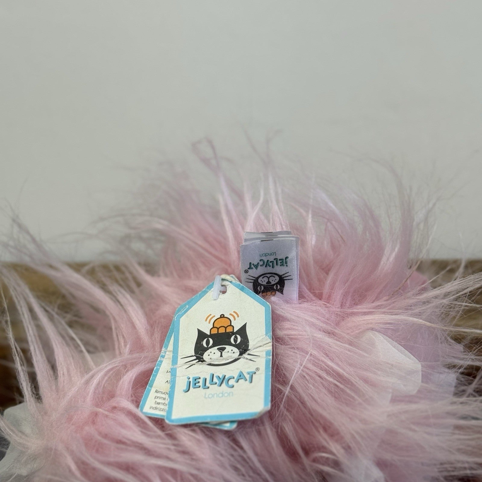 Jellycat Small Flo Maflingo - Fluffy Pink Flamingo Beanie With Tags (imperfect)