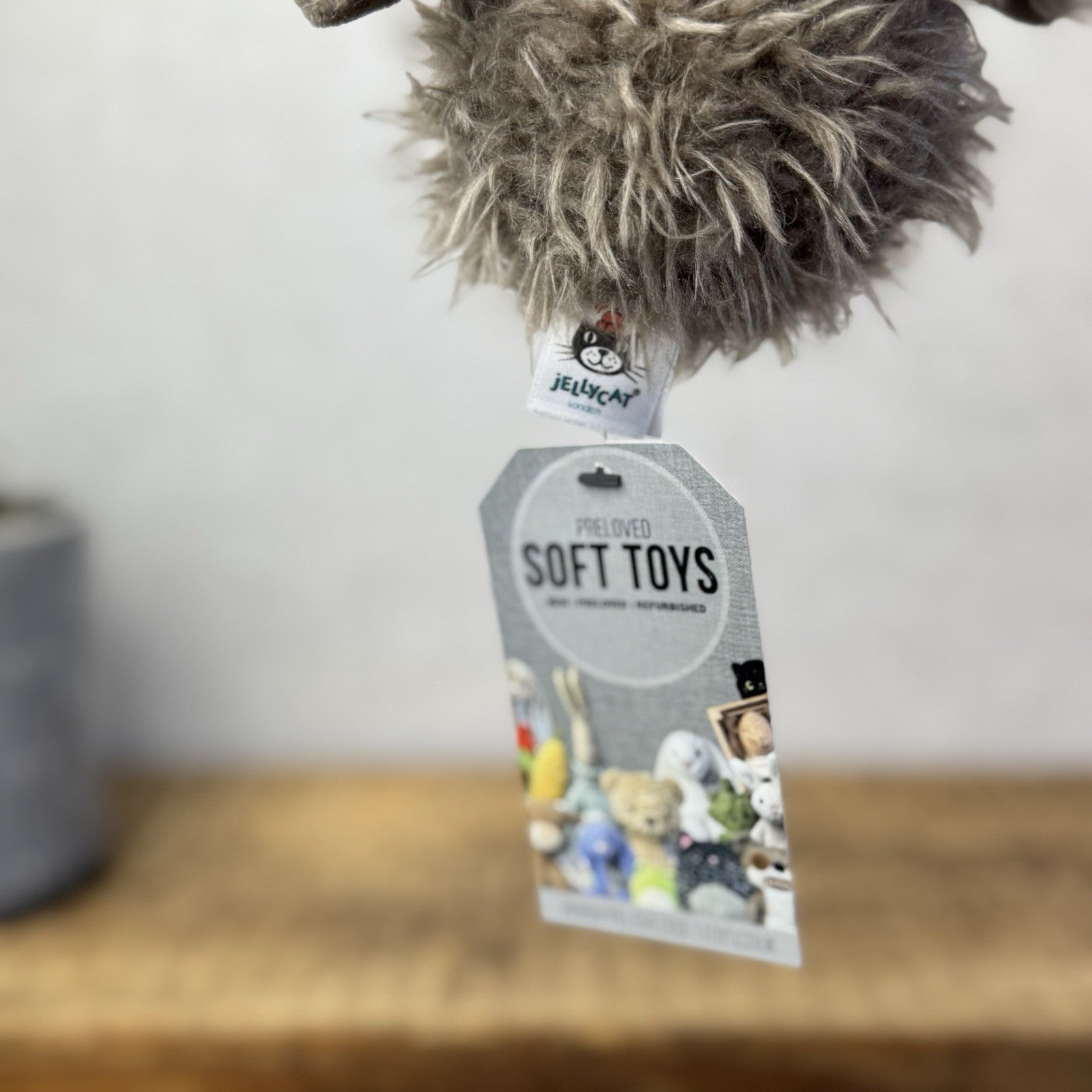 Jellycat BonBon Owl - Brown/grey Small Fluffy Owl Soft Toy - Bird Tiny 5” (#2)