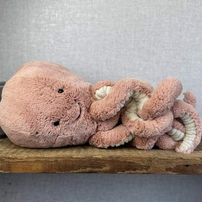 Jellycat Large Odell Octopus - Peach Large Octopus Beanie Retired Pink 20”