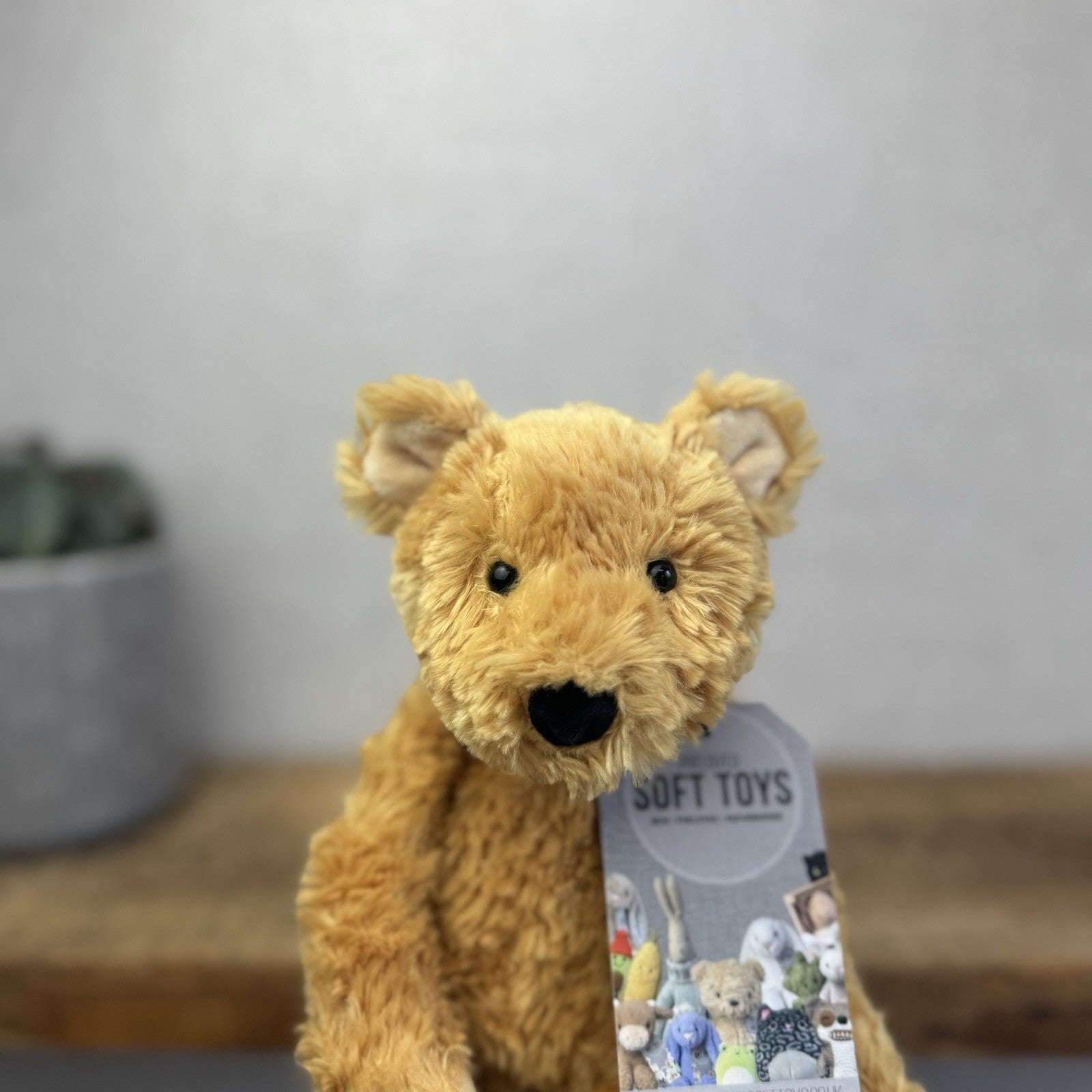 Jellycat Small Pickles Bear - Vintage Jellycat Golden Bear New Without Tags 12"