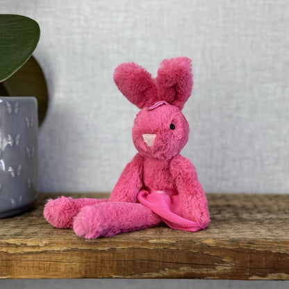 Jellycat Tutu Lulu Strawberry Bunny - Brightest Pink Rabbit In Tutu With Bow 10”