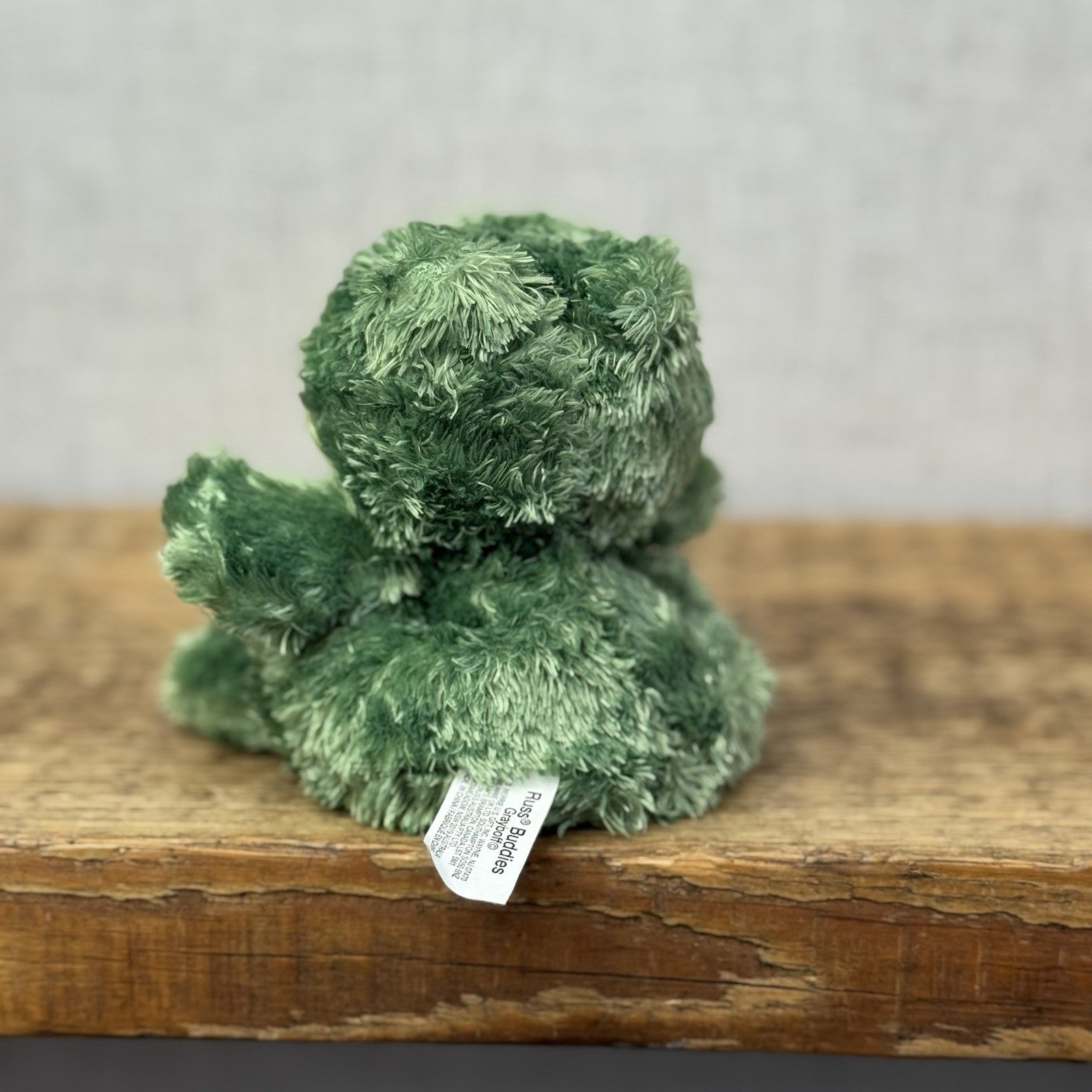 Russ Berrie Luvvies - Grayboff Frog - Pudding Frog Soft Toy Tiny 4”