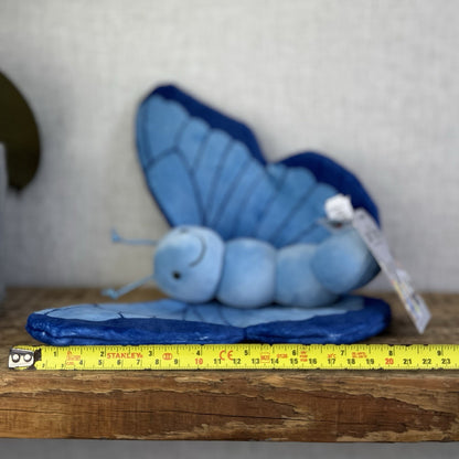 Jellycat Iris Breezy Butterfly - Blue Butterfly Plush Display Beanie Rare 8"