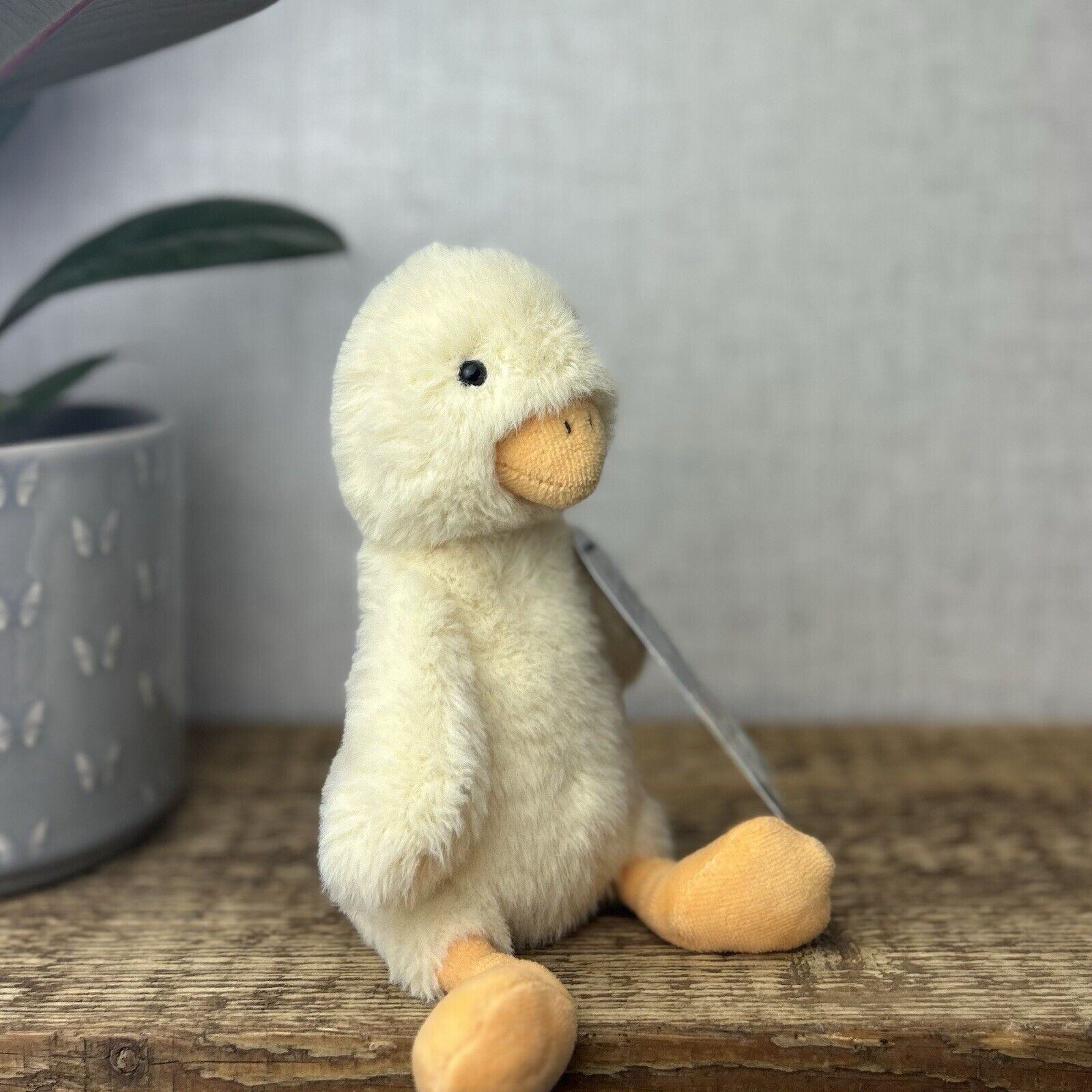 Jellycat Nibbles Chick - Small Fluffy Chick Soft Toy - Duckling Duck Jellycat 9"