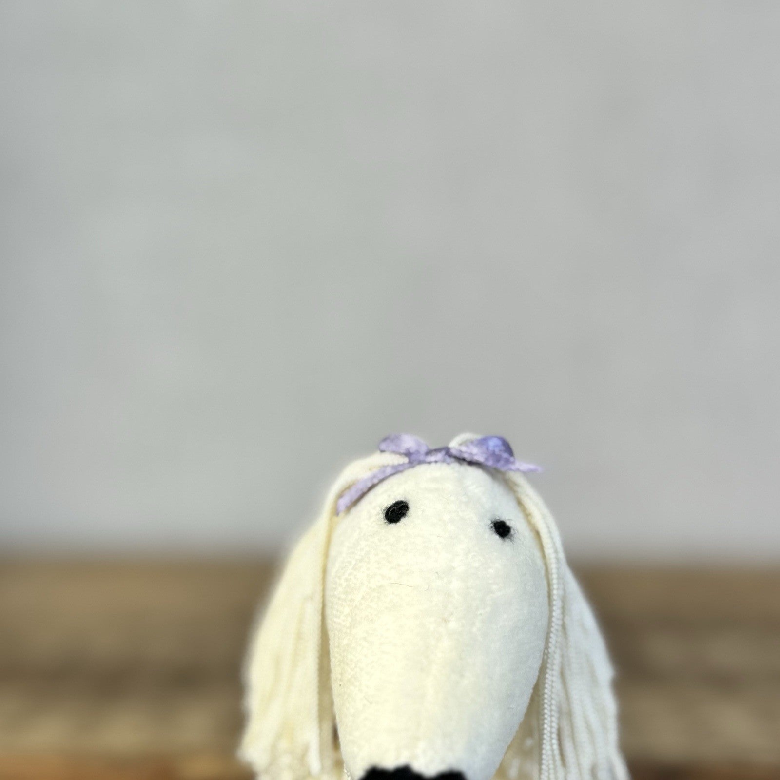 Jellycat Wonderful Woofer - Vintage Dog Puppy Fringe Dog Beanie Mini 4"