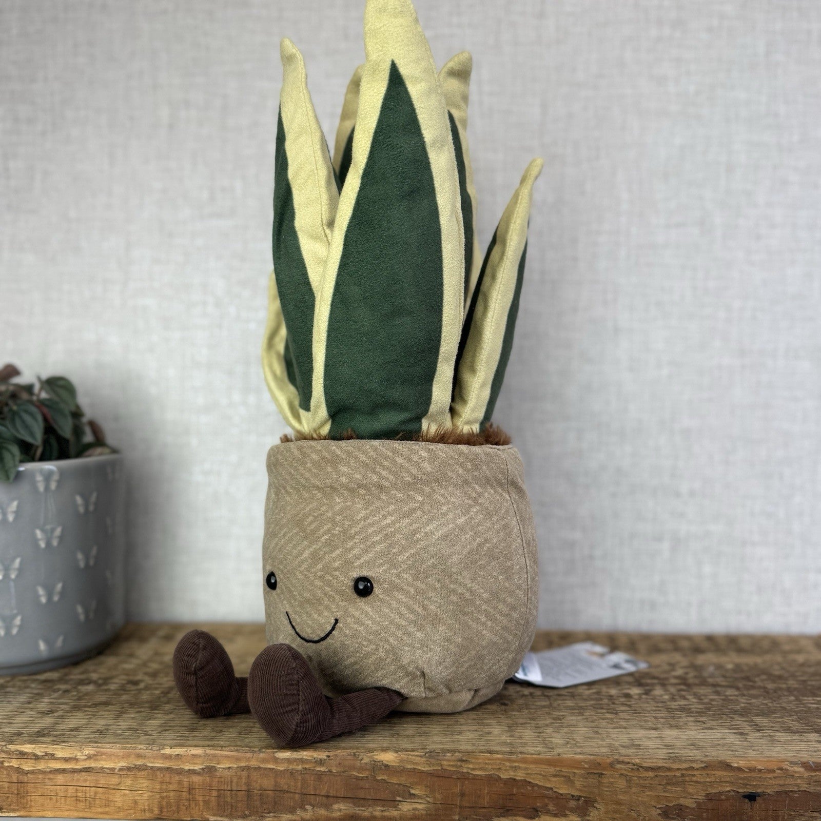 Jellycat Amuseable Snake Plant - Large Potted Succulent Soft Toy Plant 16" NWOT