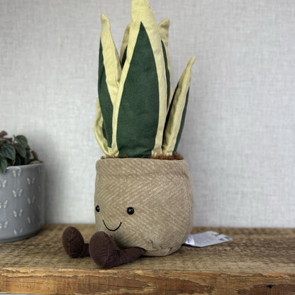 Jellycat Amuseable Snake Plant - Large Potted Succulent Soft Toy Plant 16" NWOT