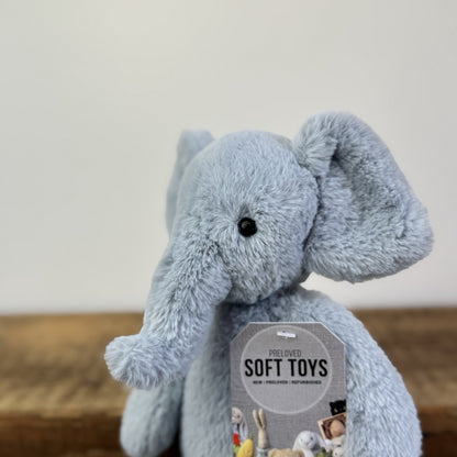 Jellycat Small Bobbie Elephant - Snugglet Baby Blue Super Soft Elephant 11”