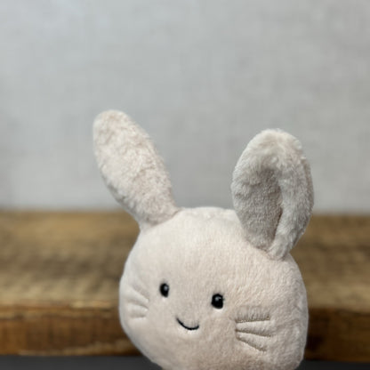 Jellycat Amuseabean Bunny - Small Cream Beanie Rabbit Animal Toy Retired 5”