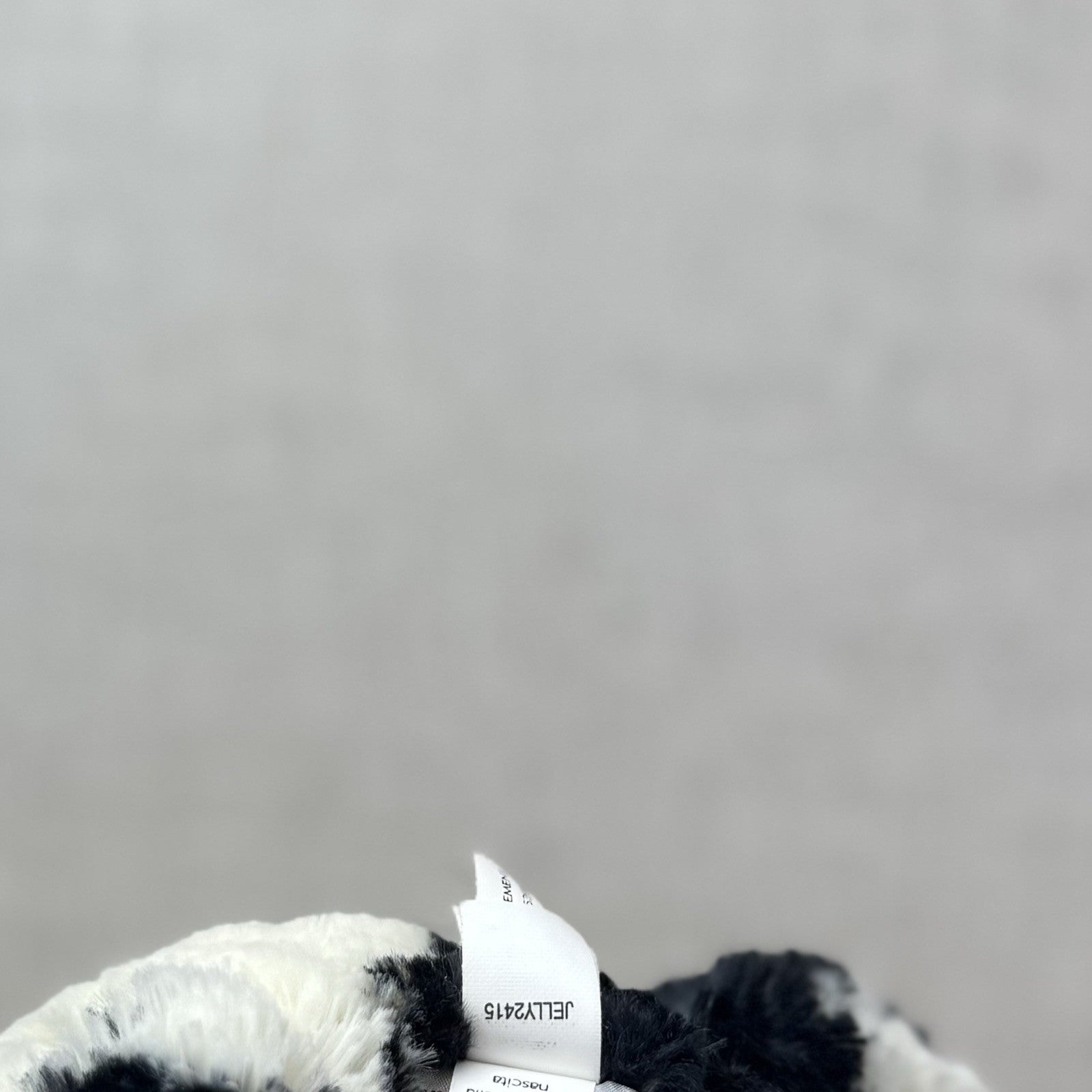 Jellycat Medium Bashful Cow Calf - Beanie Cow Spotty Black White Farm Plush 12"