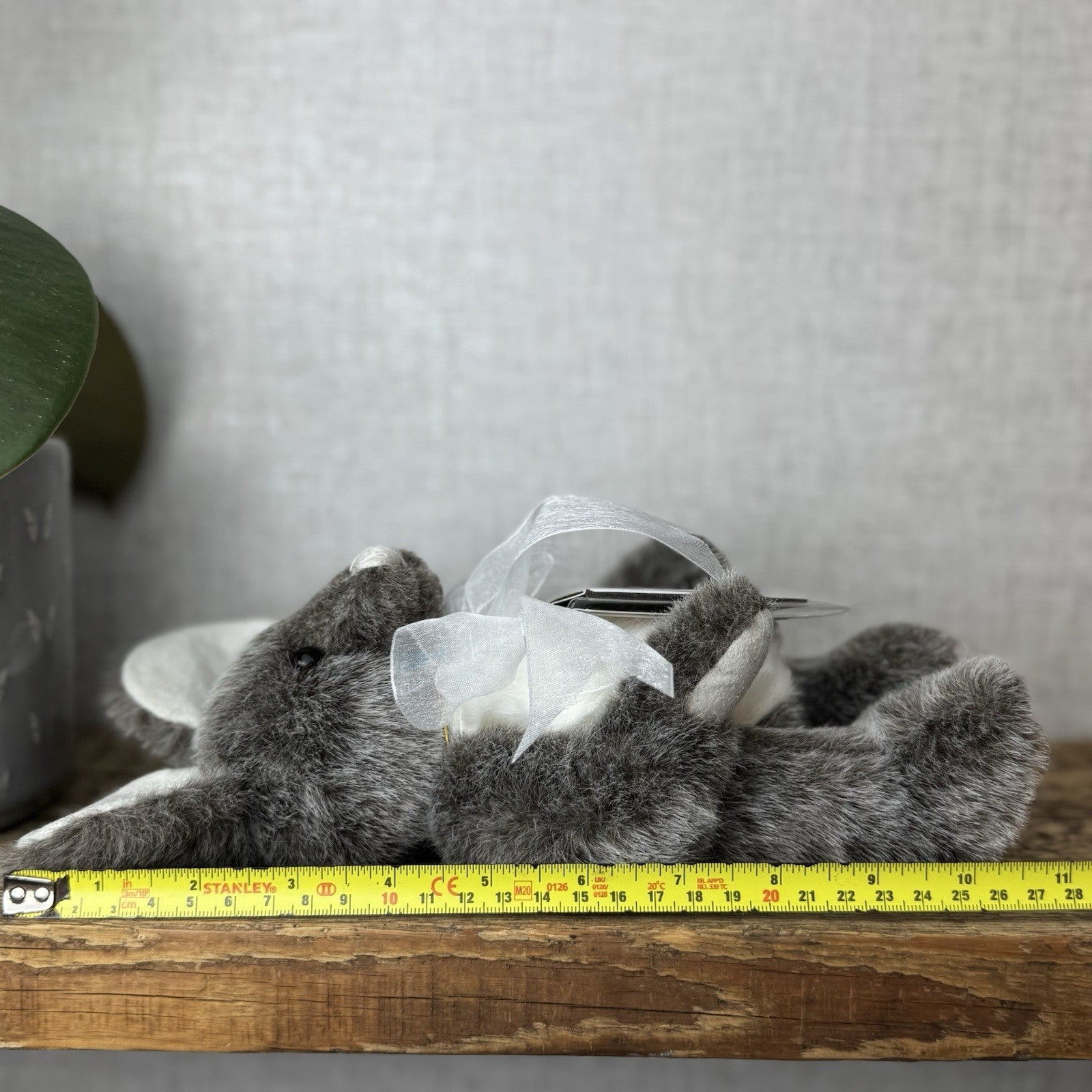Charlie Bear Yarg Mouse - Small Mouse Charlie Bear 5 Way Jointed With Bow & Tag