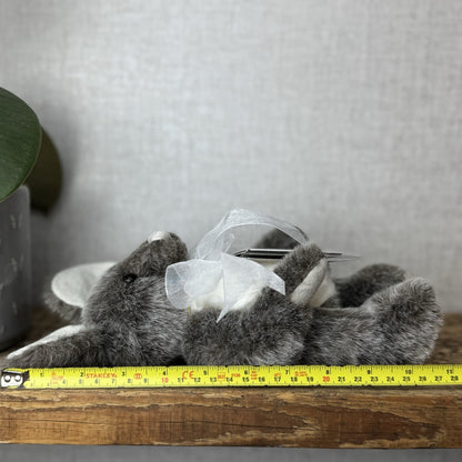 Charlie Bear Yarg Mouse - Small Mouse Charlie Bear 5 Way Jointed With Bow & Tag