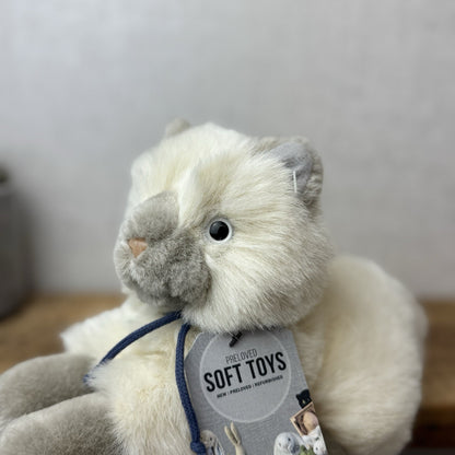 Dakin Vintage Persian Cat Soft Toy - Fluffy Persian Kitten Cat Soft Plush 10"