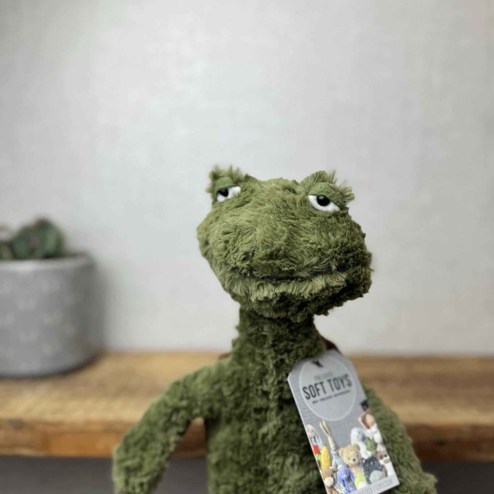 Jellycat Furryosity Turtle Tortoise - Grumpy Turtle Soft Toy 15" Medium Plush