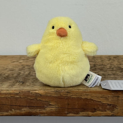 Jellycat Chicky Cheeper Yellow Chick - Tiny Yellow Beanie Chick/Bird 4" Retired