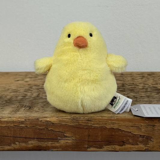 Jellycat Chicky Cheeper Yellow Chick - Tiny Yellow Beanie Chick/Bird 4" Retired