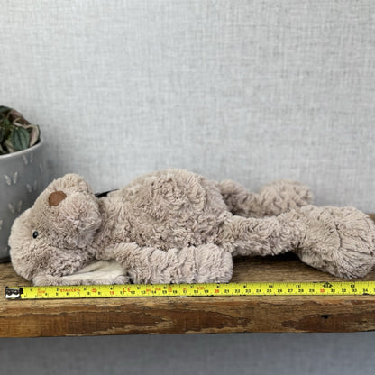 Jellycat Medium Skiffles Dog - Medium Textured Beanie Soft Toy Retired NWOT 14"