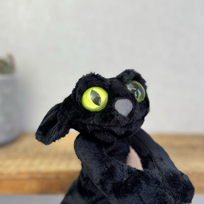 Manhattan Toy Lanky Cats Ziggy - Black Floppy Kitten Soft Toy With Tags 13”
