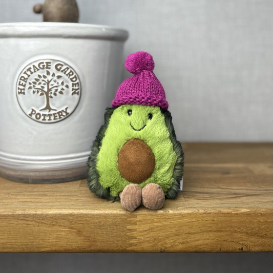 Jellycat Amuseable Cozi Avocado With Hat Plush Soft Toy - Fuschia Cozi Avacado