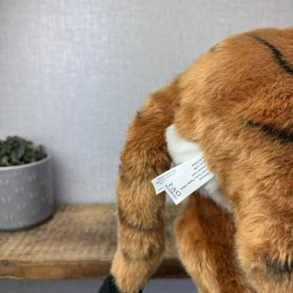 FAO Schwarz Tiger 2018 - Large Lifelike Tiger Beanie Plush Large Pristine NWOT 