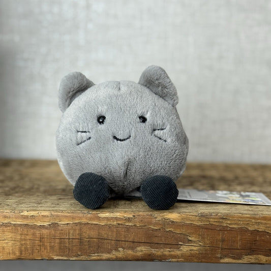 Jellycat Amuseabean Kitty - Small Grey Beanie Kitten Cat Soft Toy Retired 5”