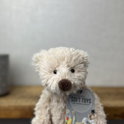 Jellycat Small Biscuit Bear - Curly Off White Small Beanie Bear Retired (#2)