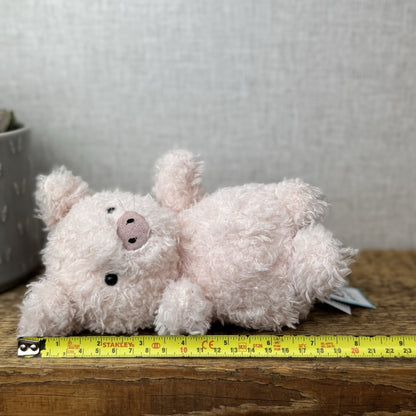 Jellycat Little Pig - Fluffy Pink Piglet Soft Toy Small Curly Fur Retired 7"