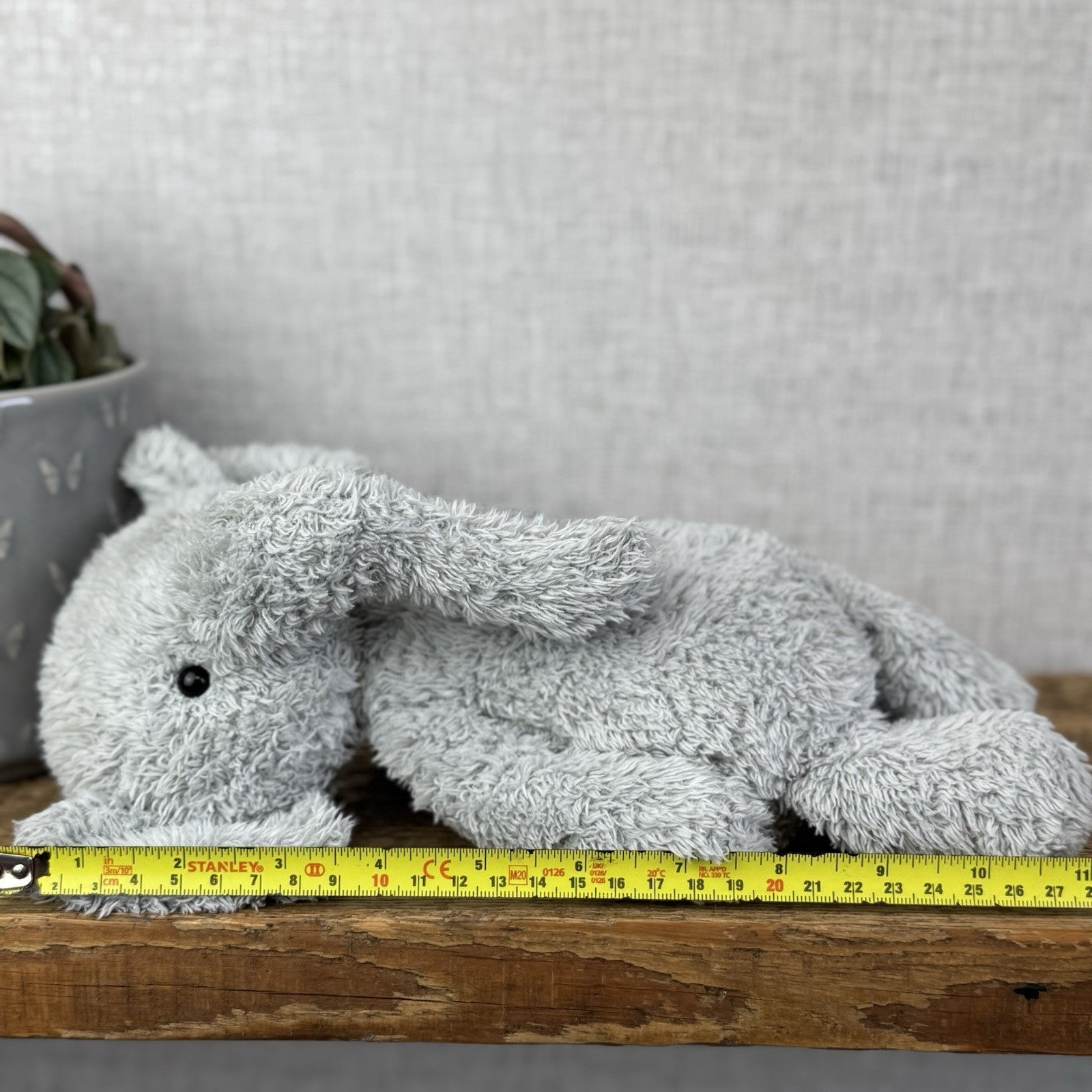 Jellycat Medium Nugget Elephant - Medium Nugget Elephant Grey Soft Toy 12"