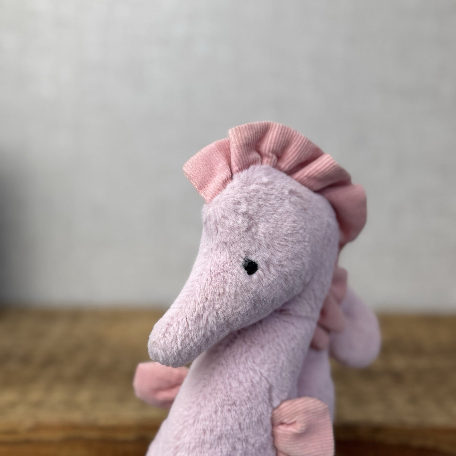 Jellycat Sienna Pink Seahorse Comforter - Pink Sea Animal Beanie Plush Retired