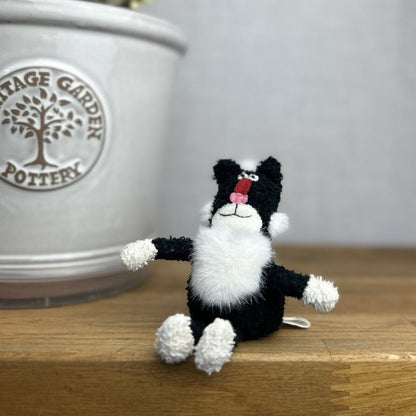 Jellycat Scat Cat Black Vintage Soft Toy Comforter Baby Kitten Black Plush 5"