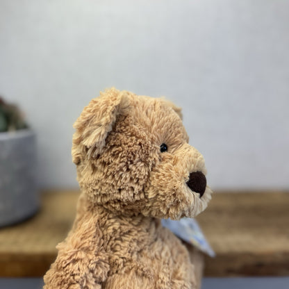 Jellycat Medium Skiffles Bear - Big Foot Jellycat Vintage Rare Beanie Bear 14"