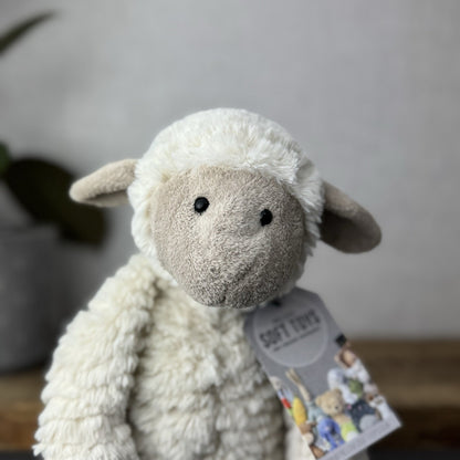 Jellycat Medium Fuddles Sheep Lamb Textured Lamb Soft Toy Beanie 12"