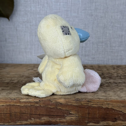Tatty Teddy - Tiny Beanie Diva Canary Partial Tag New - Small Duckling Plush Toy