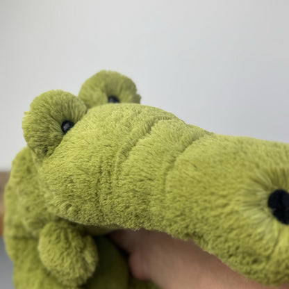 Jellycat Gilbert Gator - Large Green Laying Crocodile/Alliagor Rare 24"