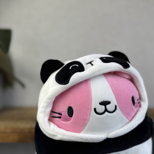 Squishmallow Joxtine the Cat in Panda Outfit Claires Exclusive 8” Plush RARE
