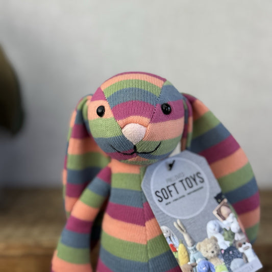 Jellycat Special Edition Natalia Bashful Bunny Jellycat - Striped Rainbow Rabbit