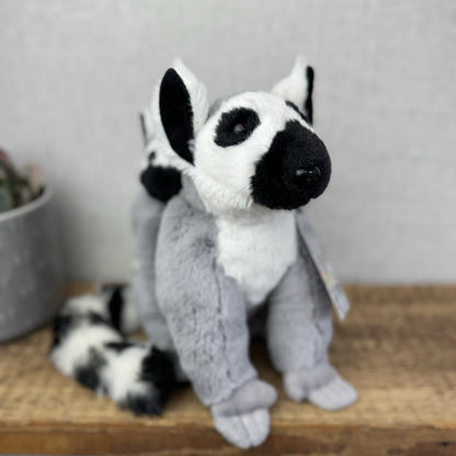 Ark Toys Premier Ring Tailed Lemur Soft Toy With Baby Lemur On Back - NWOT