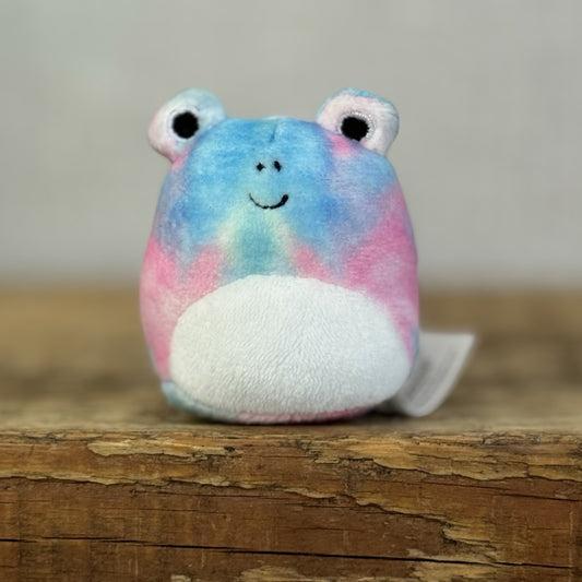 Squishmallow Squishville - Carlito Frog Tye Dye Pink/Blue (Multi Buy Discount)