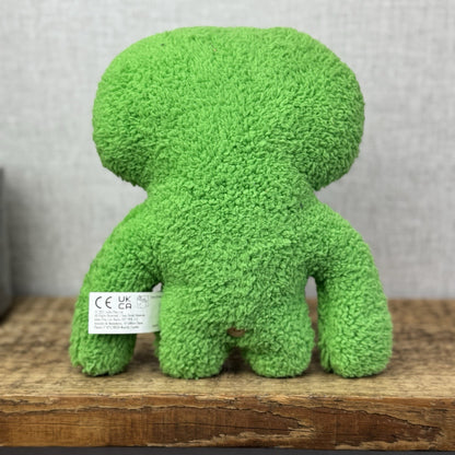 Fuggler Squidge Snuggler Bright Green Funny Ugly Monster Soft Toy Retired 