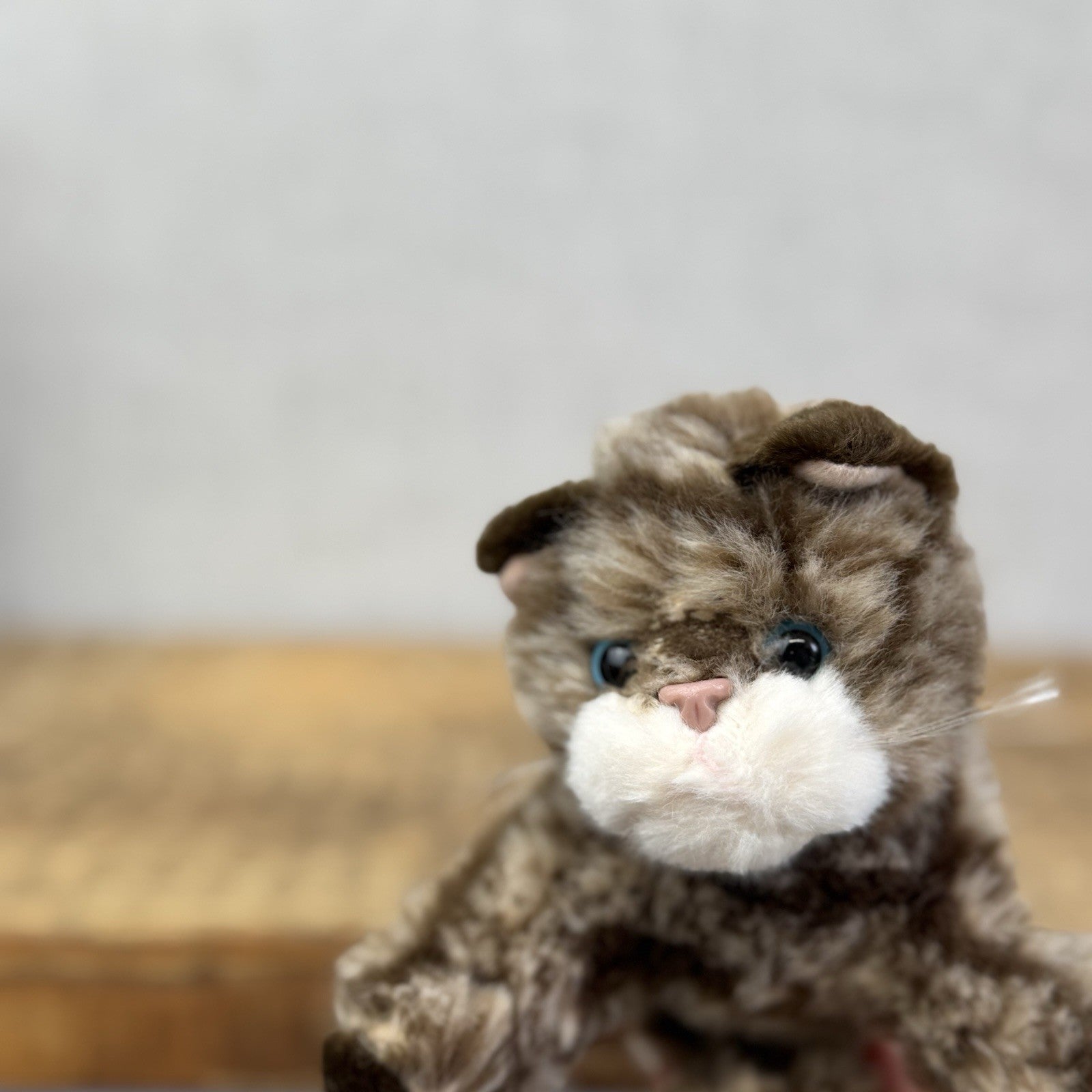 Russ Betrie Whiskers Cat Beanie - Black Tortoise Cat - Vintage Kitty Plush 5”