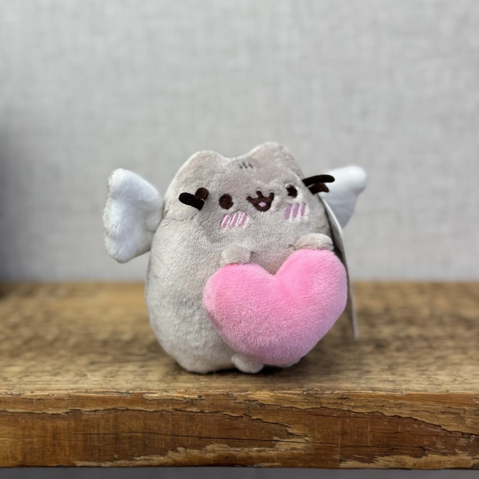 Gund Pusheen Cat - Limited Edition Cupid Pusheen Plush Soft Toy Retired 4”