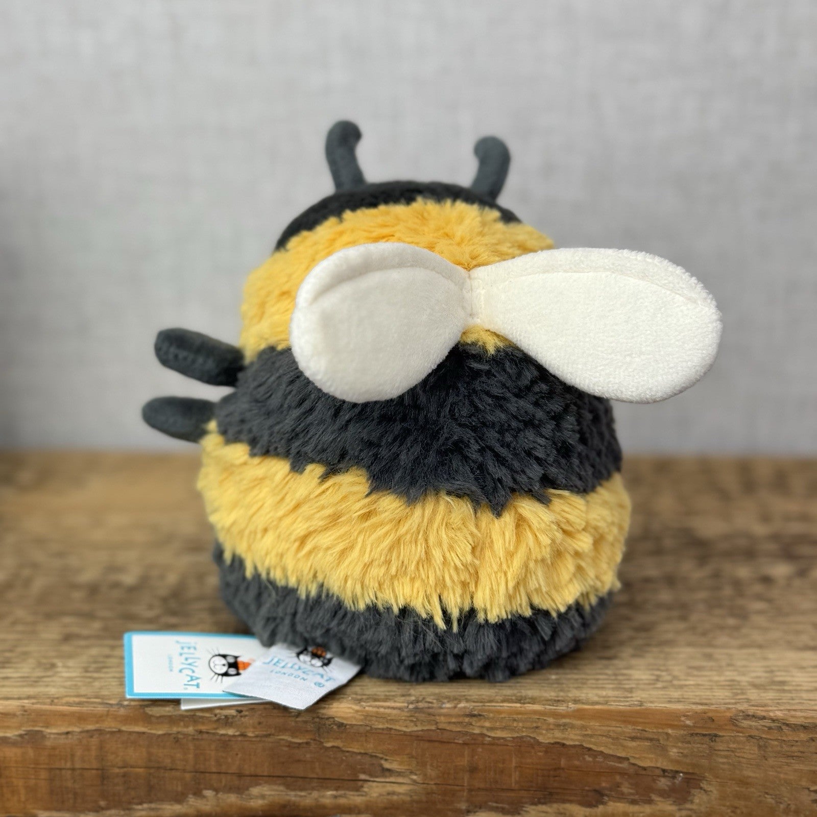 Jellycat Albee Bee - Small Bumble Bee Beanie Plush New With Tags 6"