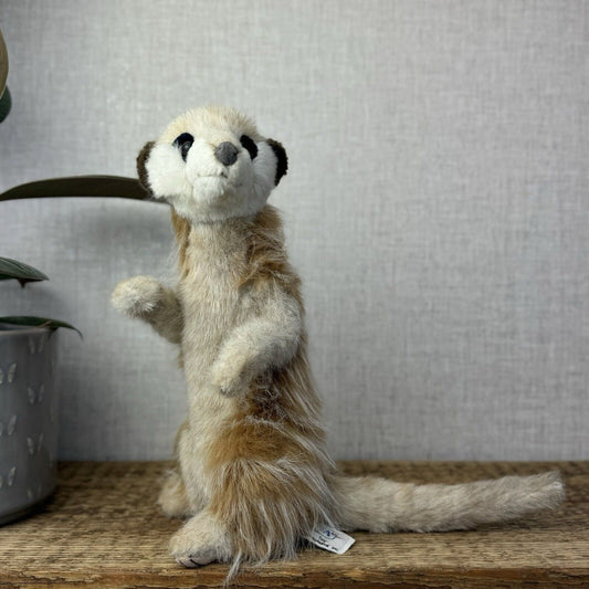 Hansa Meerkat Standing Soft Toy - Pose-able Meerkat Plush New With Tags Art 3703