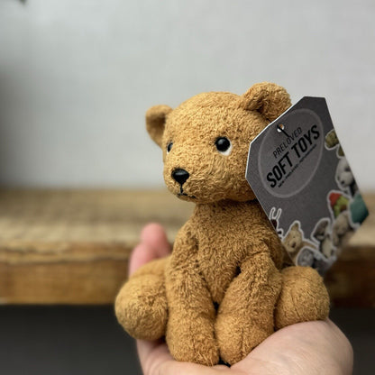 Russ Berrie Luv Pets - Tiny Bear Beanie - Pocket Pal - Buddy Bear Tiny 4”